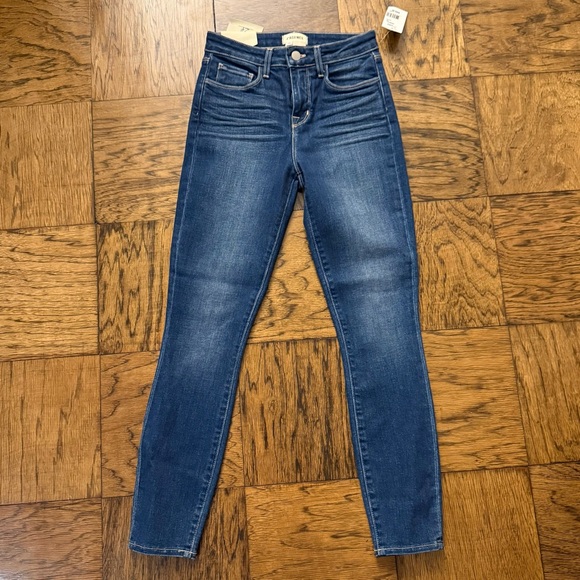 L’Agence | NWT! NEW Margot High-Rise Skinny Blue Women's Jeans Size 24 - Picture 2 of 8